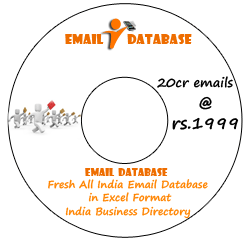 20 cr All Indai Email Database @ 1999/-