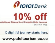 Patel Tourism - Flat 10% off on your flight booking