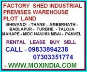 Bhiwandi Industrial Factory Plot Land Sale available   98338984238