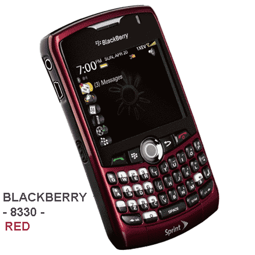 SALE CDMA BLACKBERRY 8330 RED COLOR WITHOUT SIM RS. 4800 ONLY 