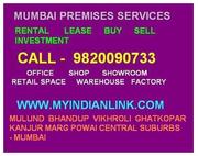 Rent Rs 7900 Mulund Rental Office Space Available (Near Bhandup Thane)