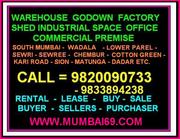 98200 90 733 South Mumbai Rental Warehouse 20, 000 Sq.Ft Sewri Wadala