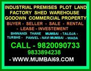 Industrial Factory Plot Land Gala Premises Thane Bhiwandi Navi Mumbai