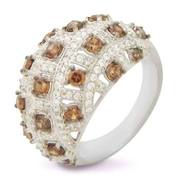 Buy Women Simple Diamond Swirl Ring 