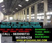 9820090733 -- Bhiwandi Octroi Non Free Factory Midc Industries Zone