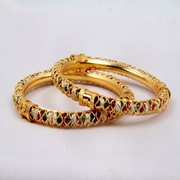 Buy Gold Plated Bids Bangles in 199 INR Only