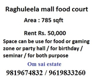 Shop on rent in food court in raghuleela mall