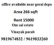 266 sqft office space on rent in borivali for 15000 rent