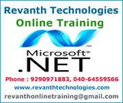 .Net Online Training from Hyderabad, India