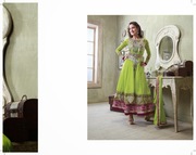 Astounding beauty can be acquired by Gauhar Khan Anarkali suit