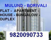 3 / 1 / 2 Bhk Mulund Borivali Flat Available Society Apartment Duplex 