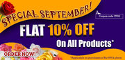 Special September Offer- Flat 10% Off on Each Product