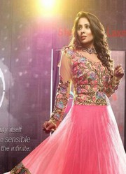 VandV Light Pink Designer Net Anarkali Suits just only on Rs.1999/-