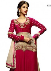 New Arrival Heavy Embroidered Designer Long Anarkali Suit only 1999/-