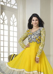 Latest Collection By Bright Yellow Kumud Anarkali Suit just only 1999
