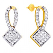 Order exclusive diamond earrings online at JewelSouk
