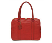Buy Hidemark Designer Hot Red Leather Laptop Bag