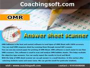 OMR Software,  OMR Sheet Scanner | Coaching Soft