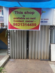 Road facing Shop available on rent at Borivali east. 