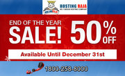 Hosting Raja India - 50% Off - Year End Sale