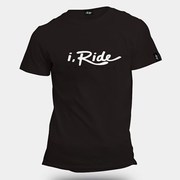 I, Ride T-Shirt For Motorcycling Originals (Black),  Viaggi Travel World