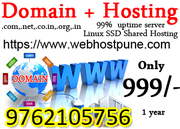 Web Hosting Sale Offer 999 only domain free Web Host Pune
