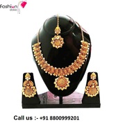Gold Plated Perfect Intricate Necklace at Affordable Price