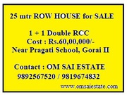 25 mtr Row House for Sale in Gorai Borivali West 