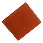 Men Brown Genuine Leather Wallet (5 Card Slots)