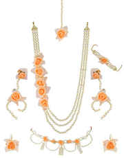Buy Flower Jewellery for Haldi & Artificial Floral Jewellery Online