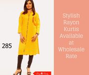 Stylish Rayon Kurtis Available at Wholesale Rate