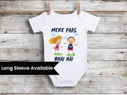 Baby First Rakhi Baby Romper - Mere Pass Bhai Hai Onesie/ T-shirts