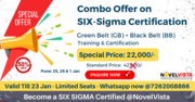 50% off on Six Sigma Green Belt + Black Belt Training & Certification 