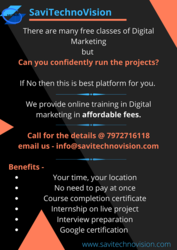 Online training in Digital Marketing