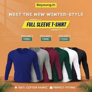 Buy Full Sleeve T shirts For Mens Online India at Beyoung 