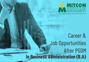 Career & Job Opportunities after PGDM in Business Administration (B.A)