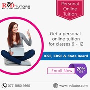 Get a Personal Online Tuition for class 6 - 12