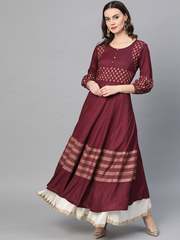 Buy Now Anarkali Kurta in Various Patterns and Colors – Yash Gallery