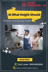 At what height should a kitchen chimney be fixed? - Urban Repairing