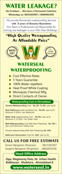 We provide Permanent waterproofing Services with  5 year Guarantee