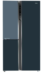 Haier HRS-682KGU1-Haier 602L,  Black Glass Finish 2 Door Side by side C