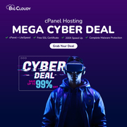 BigCloudy Mega Cyber Deal 2024: Trial cPanel Hosting Just @ ₹ 59.99