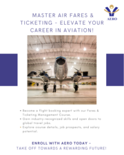 Mastering Air Fares & Ticketing: A Comprehensive Flight Booking Course