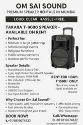 Takara T-9090 speaker on rent 