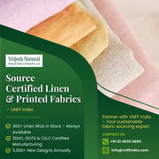 Certified Linen & Printed Fabric Suppliers | VNFF India