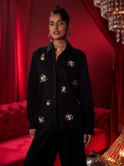 Midnight Sparkle Shirt—Women’s Night Party Statement